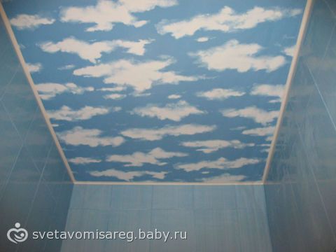 Как покрасить потолок под небо Как покрасить потолок под небо